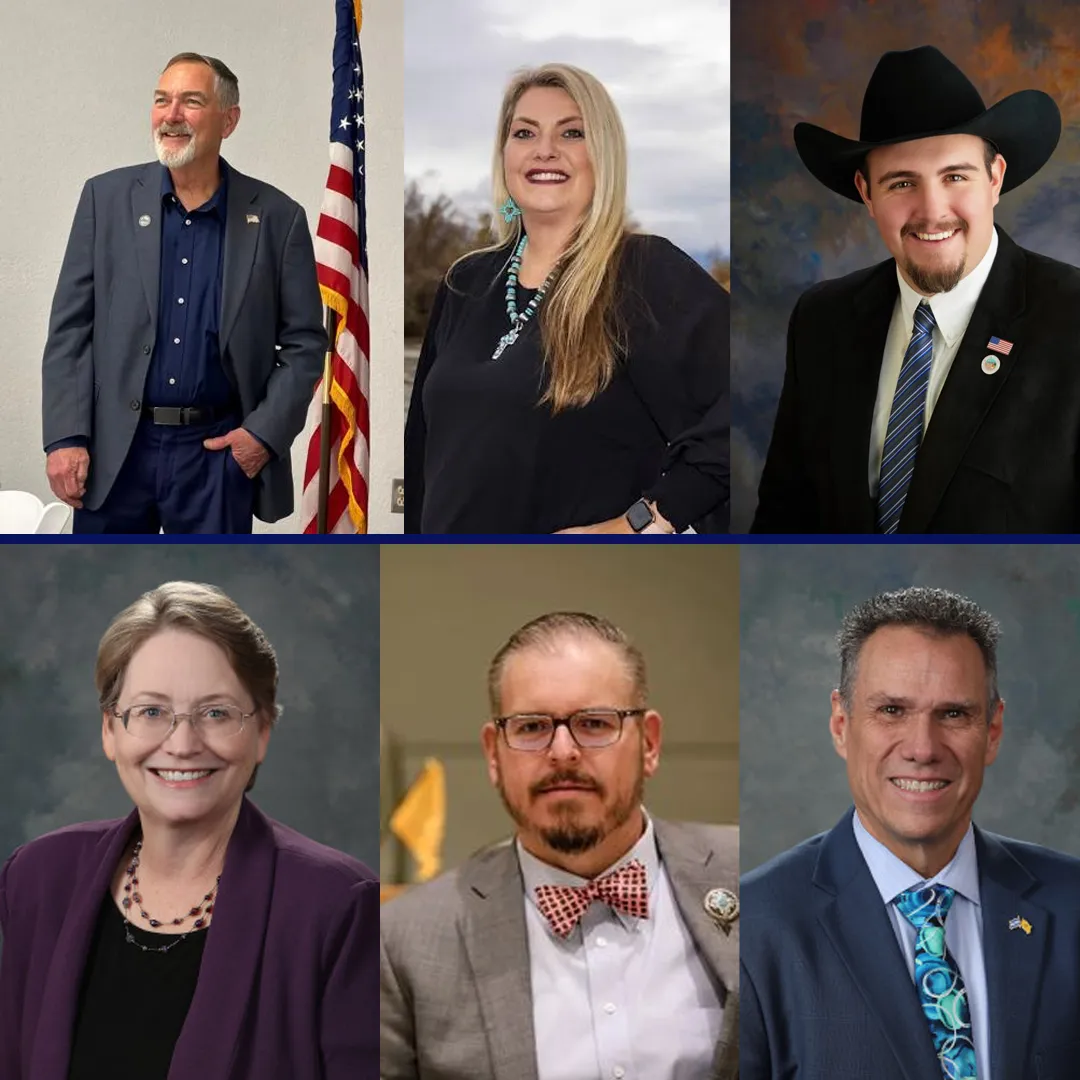 Rio Rancho and Sandoval County officials standing with Gregg Hull