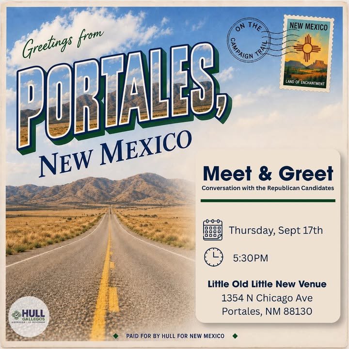 Portales, we’re coming your way tomorrow! Join Gregg…