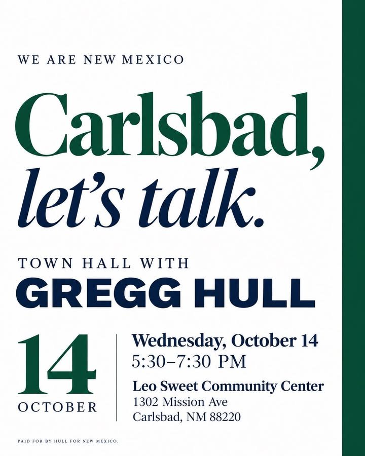 Carlsbad, let&rsquo;s talk. I&rsquo;ll be in your community&hellip;