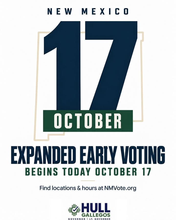 New Mexico, expanded early voting begins TODAY! 🗳️&hellip;